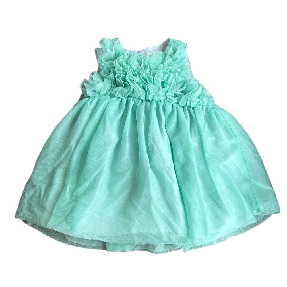 2 FOR $5 - Cat & Jack Tulle Teal Dress 6-9M